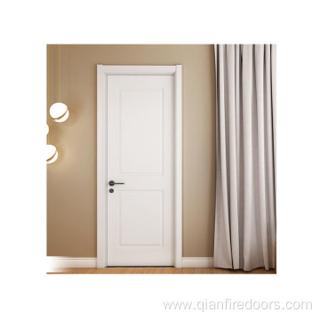 Modern solid wooden single leaf entry door